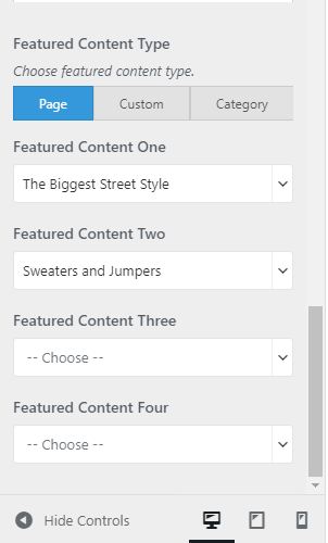 Featured Content Type