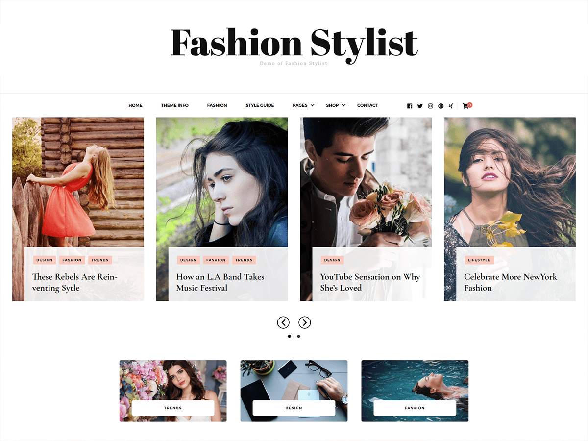 Fashion Stylist - BlossomThemes