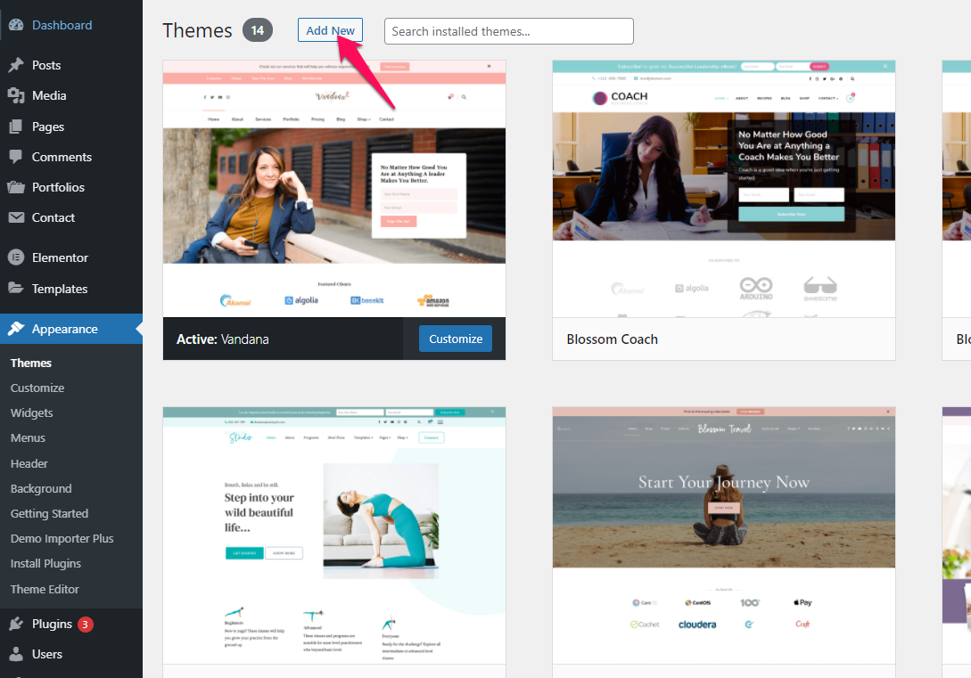 How To Install And Activate Career Coach Theme Blossomthemes