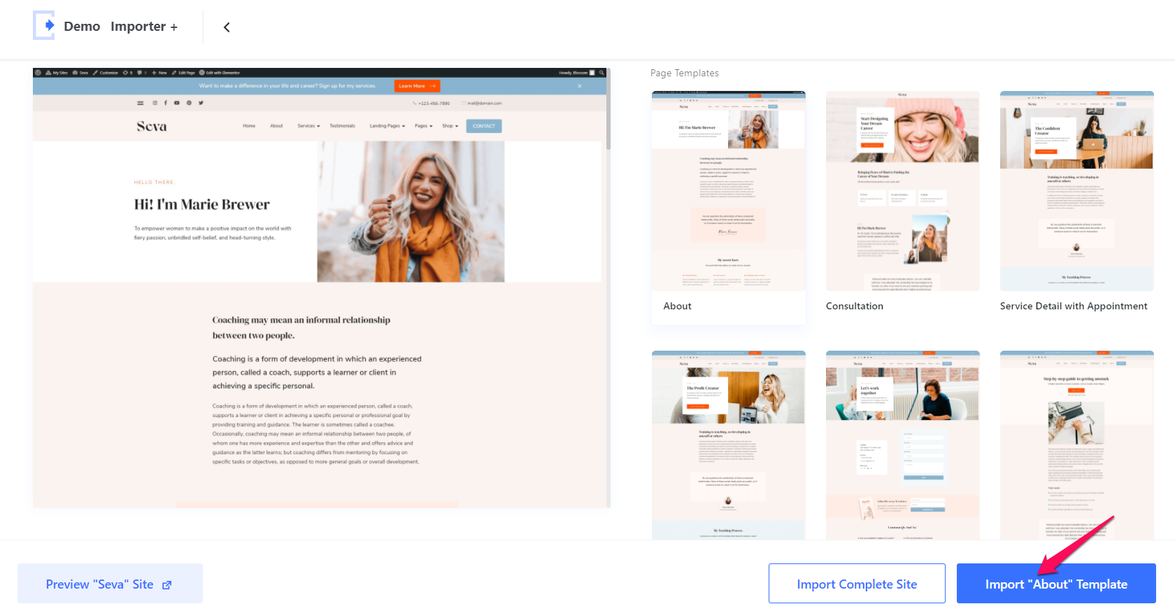 Import Elementor Templates – BlossomThemes