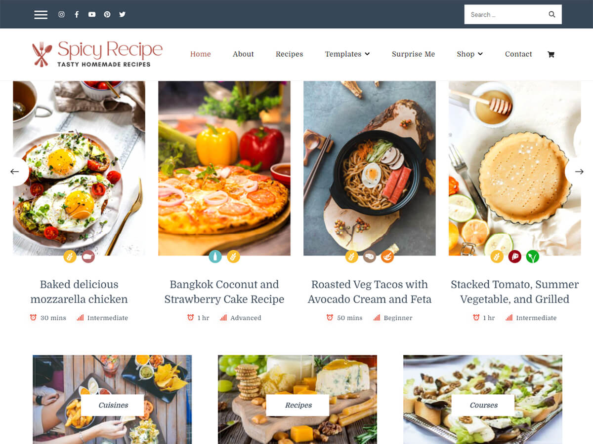 Spicy Recipe - BlossomThemes