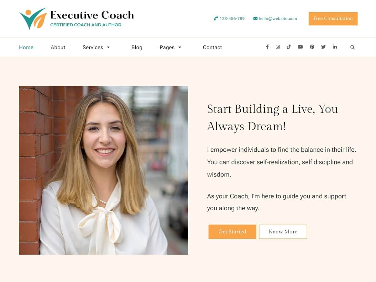 Executive Coach - BlossomThemes